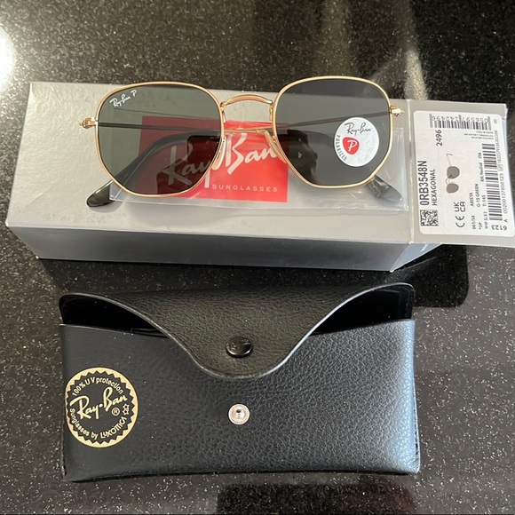 NWT Ray Ban hexagon shaped 51MM Sunglasses - Picture 4 of 7